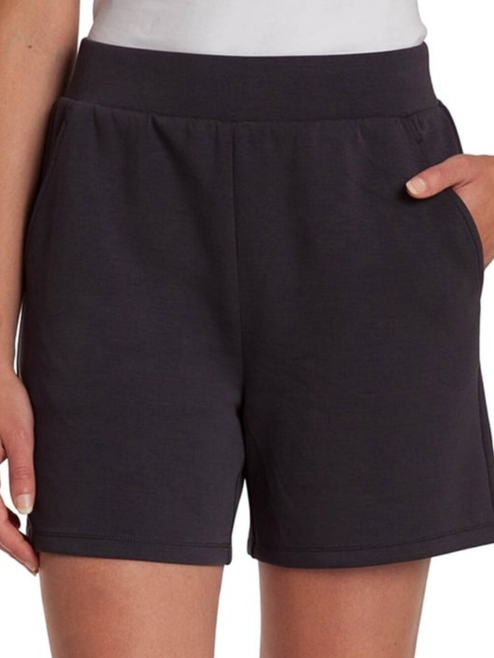 Women's Black Pull-On Lounge Shorts